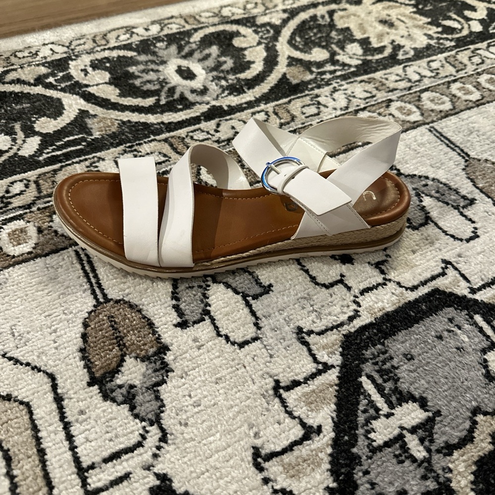 White unisa brand sandals
